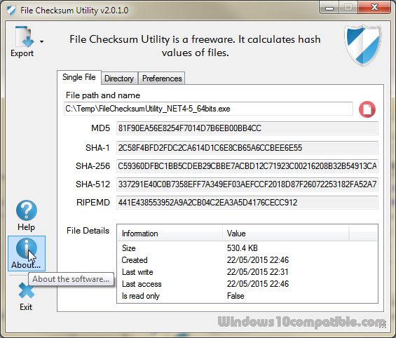 download the new version for ios EF CheckSum Manager 23.08